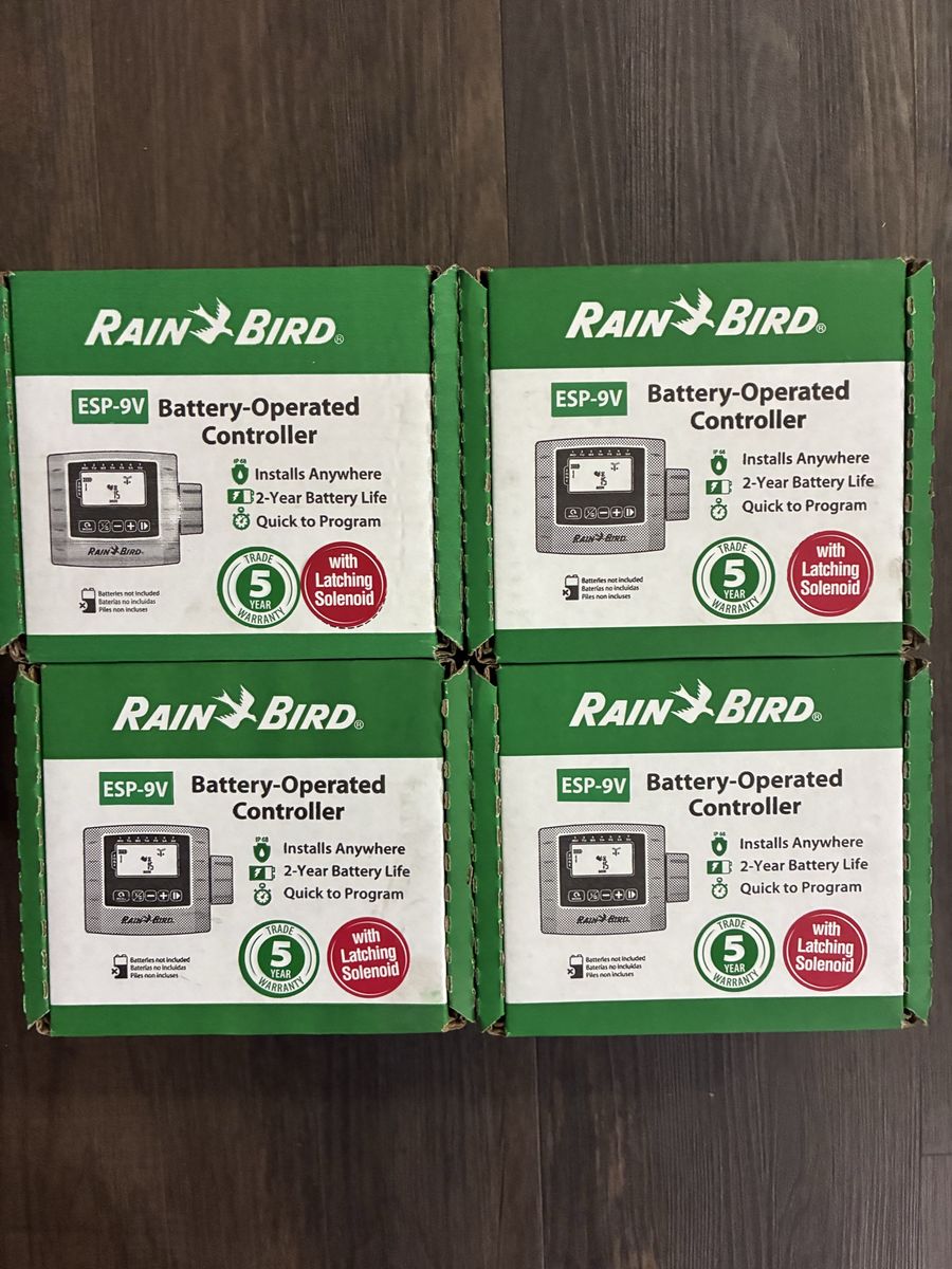 Rain Bird ESP-9V Battery-Operated Irrigation Controller (4 Units)