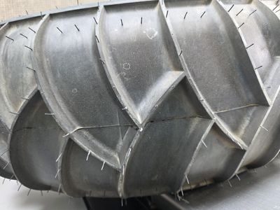 Sand tires and rims for a Polaris Rzr 1000