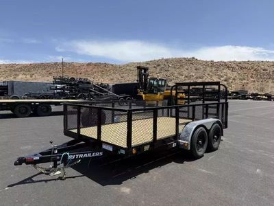 2026 PJ Trailers 7X14 10K UL TANDEM CHANNEL LANDSC