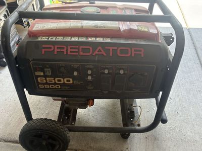 Predator 6500W Peak / 5500W Running Portable Gas Generator - Used