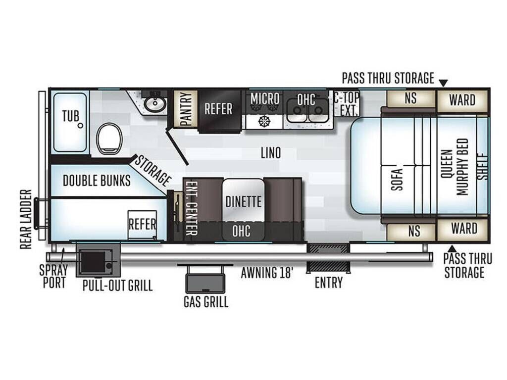 2019 Forest River Flagstaff Micro Lite 25LB Trailer for sale.