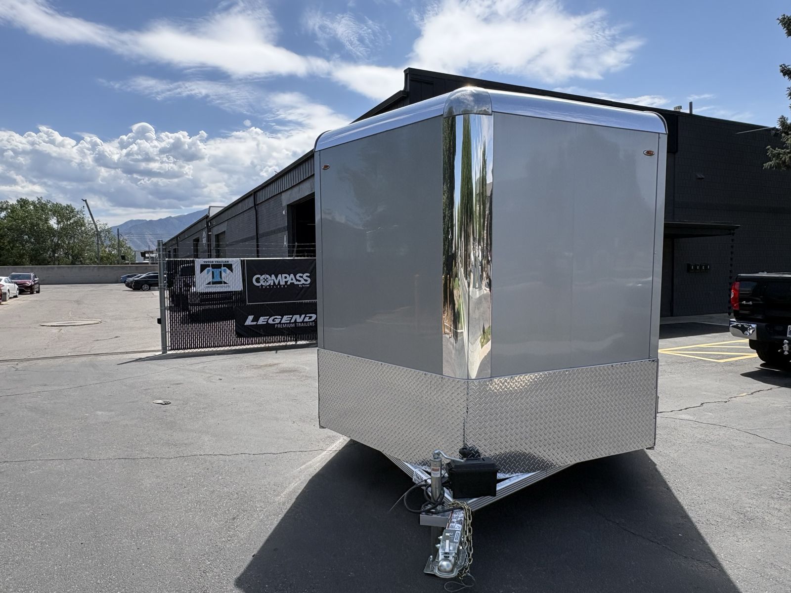 Legend Premium Enclosed Cargo Trailer - Silver Dual Axle V-Nose