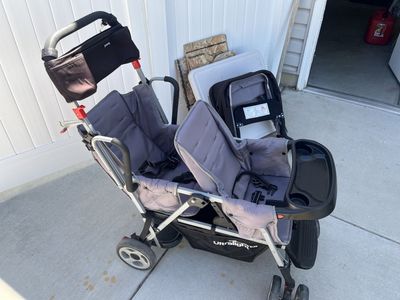 Joovy Caboose Ultralight Too Graphite Sit & Stand Double Stroller - Gray/Black