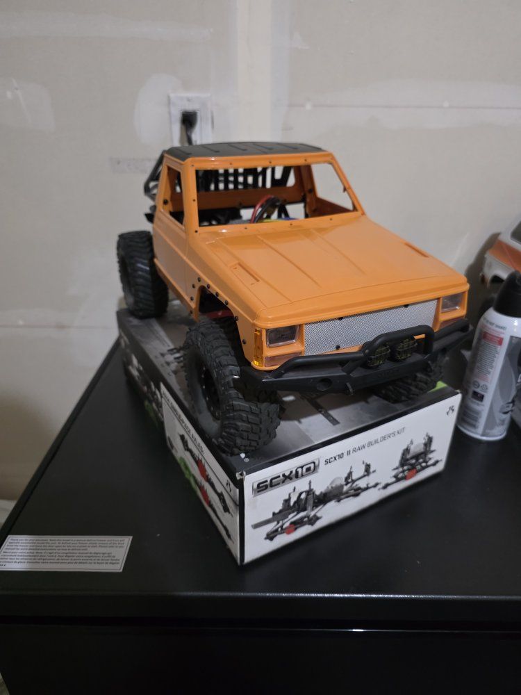 Axial SCX10 II Raw Builders Kit RC Crawler - Unfinished Project with Body & Electronics