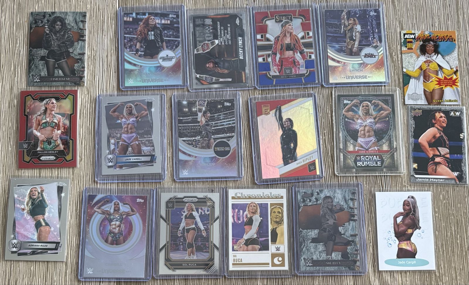 Topps Wwe Women Trading Card Bundle