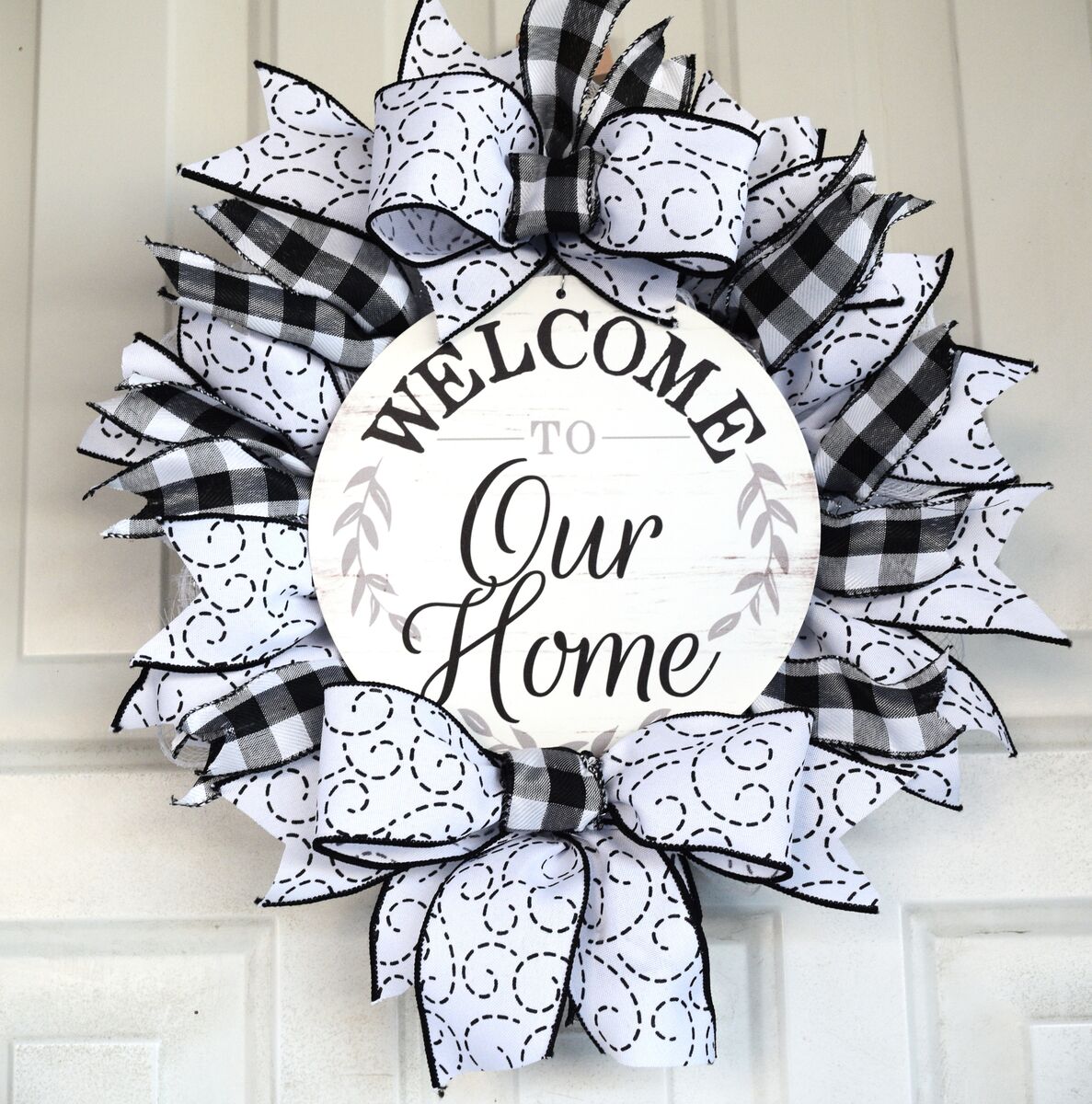 Welcome to Our Home wreath