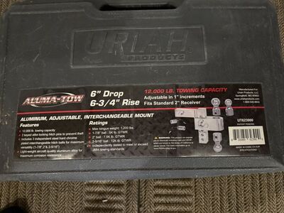 Uriah product- Aluma-Tow with 6” drop