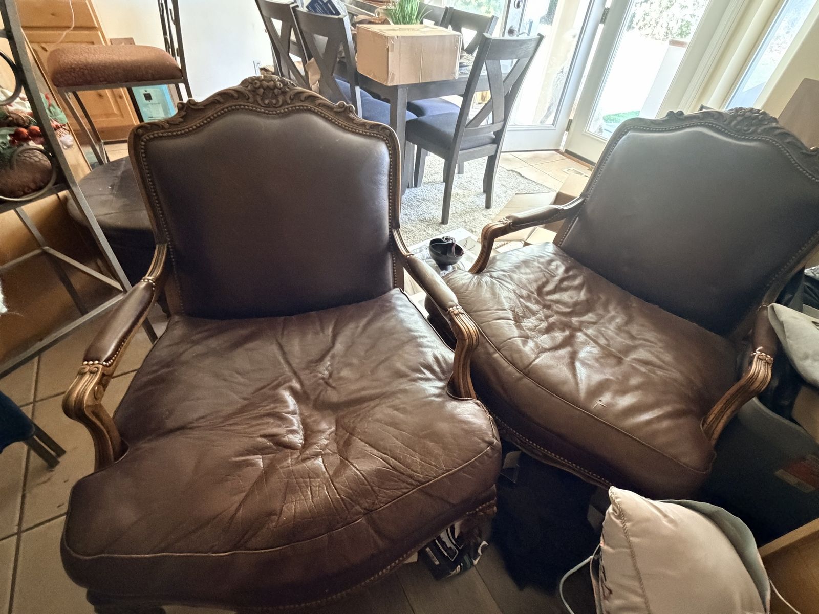 Set Of 2 Most Comfortable Vintage Elephant Chairs
