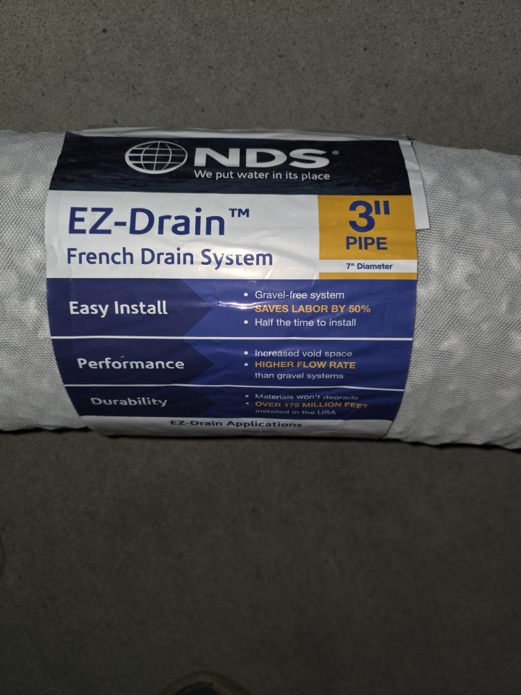 NDS EZ Drain, tile drain.
