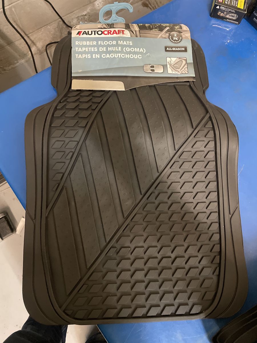 Autocraft AC2102B All-Season Rubber Floor Mats 2-Pack