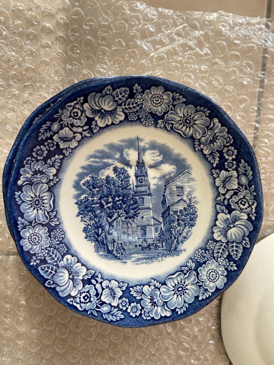Libery Blue Decorative Plates