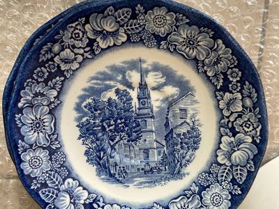 Libery Blue Decorative Plates