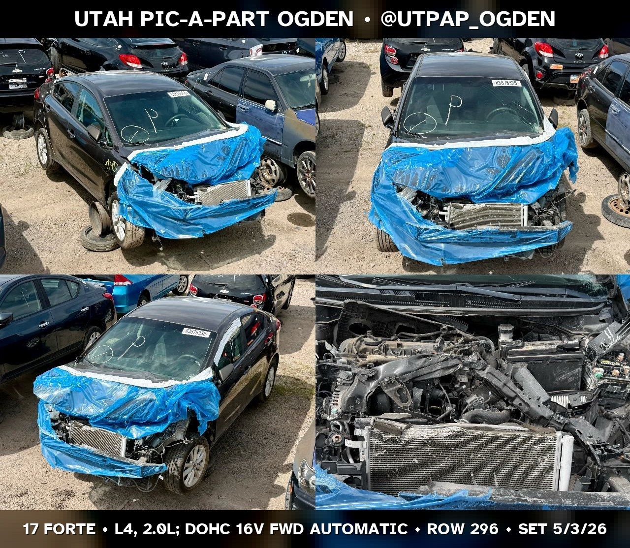 2017 Kia Forte Parts - UTPAP Ogden