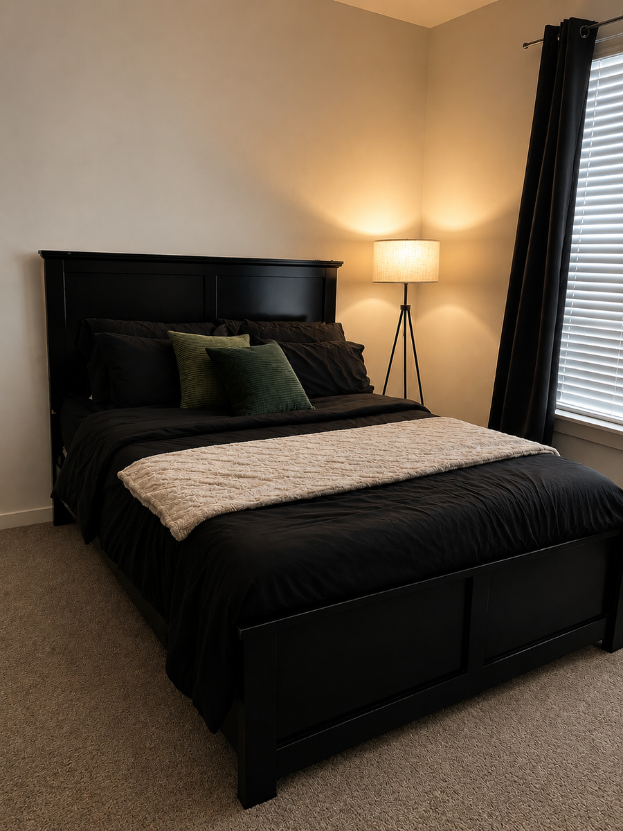 Queen bed  mattress included