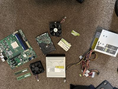 Dell Optiplex 780 Computer Parts Lot - Motherboard, PSU, HDD, RAM, Optical Drive, Fans