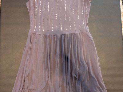 Apt. 9 Women's Gray Studded Tank Dress - Size Medium