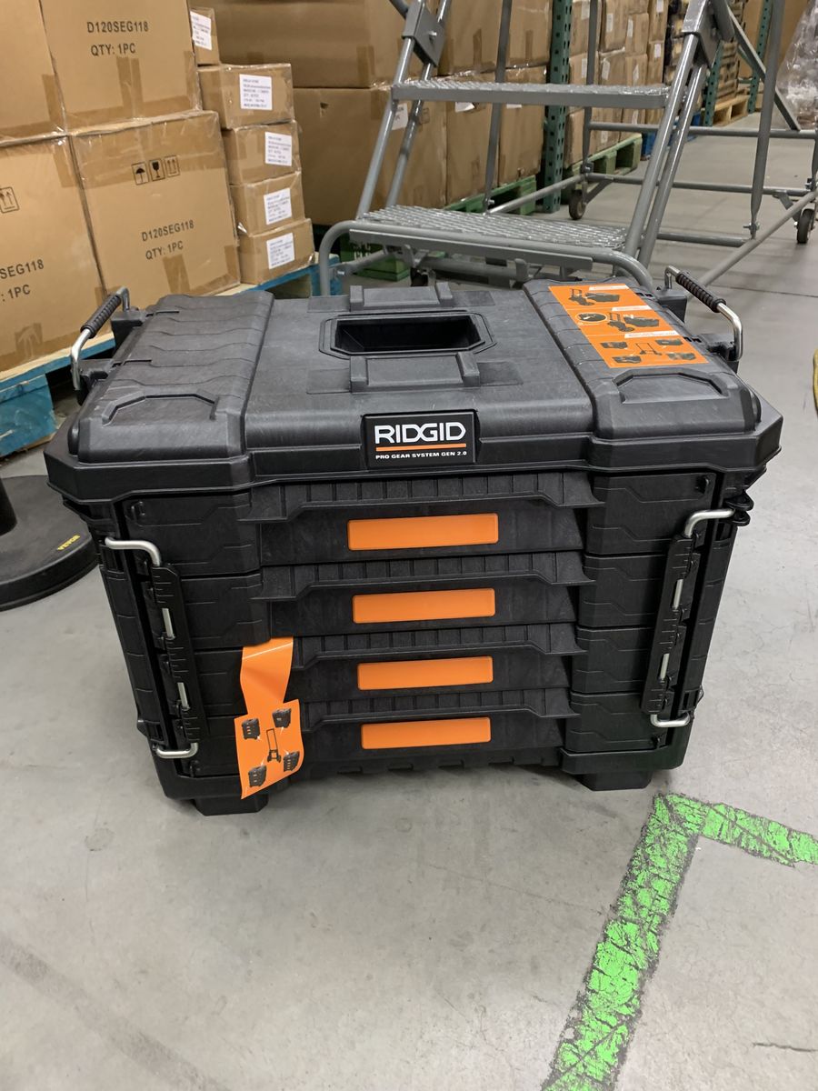 RIDGID 2.0 Pro Gear System 22 in. XL 4 Drawers Modular Tool Box Storage