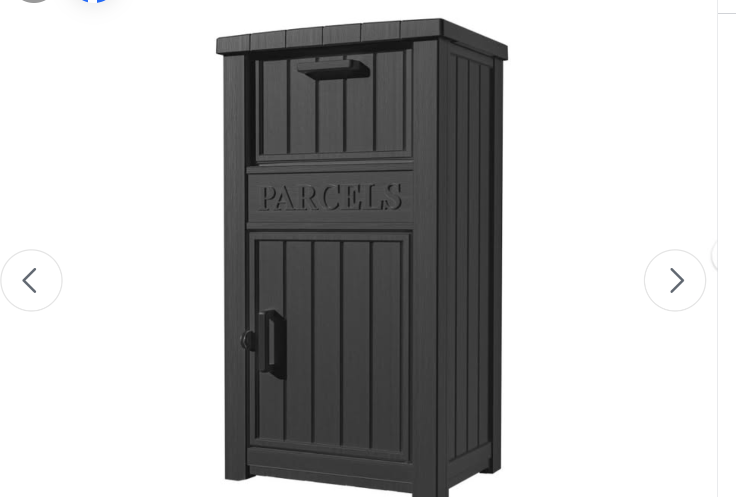 New in Box 43" Package Delivery Box for Outside, Storage Box with Lockable Secure,Anti-Theft Drop Box