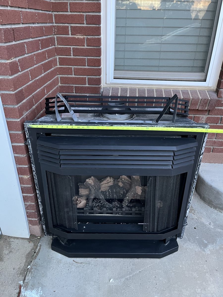 Gas fireplace insert, used