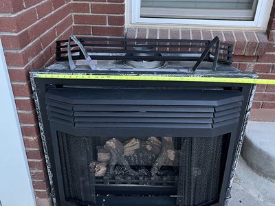 Gas fireplace insert, used