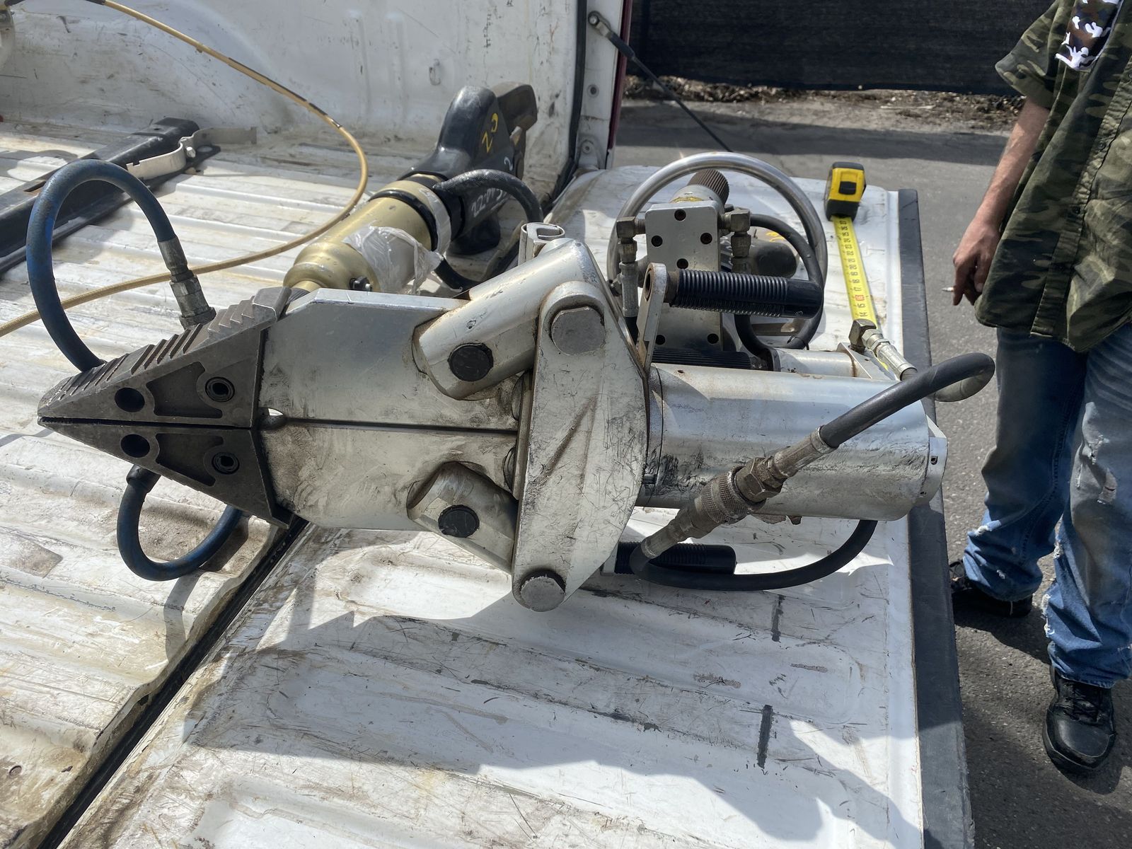 Jaws of Life.  Hydraulic rescue tools to dismantle cars, etc