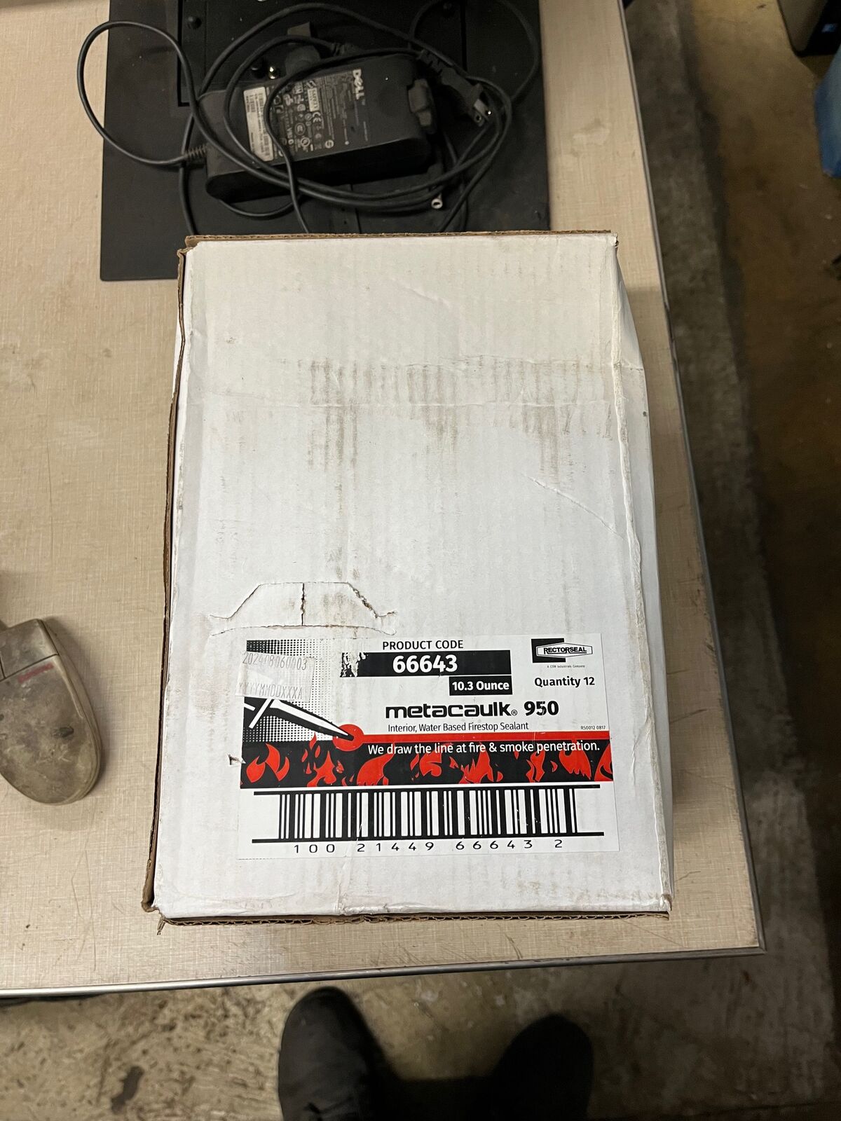 Rectorseal Metacaulk 950 fire caulking full case of 12 10.3Oz. tubes Beige color. 66643