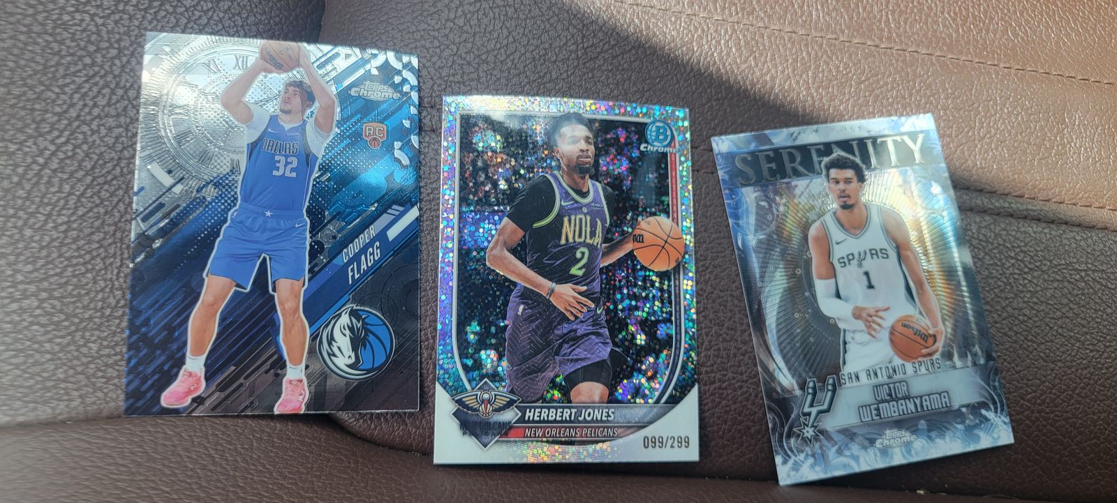 2526 topps and bowman chrome basketball cards. Wemby, flagg and more.