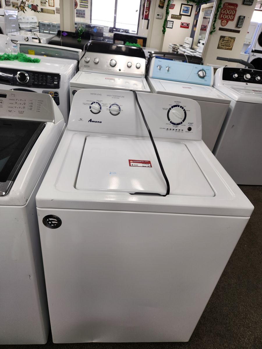GREAT AMANA TOPLOAD HE WASHER! WITH A FULL WARRANTY