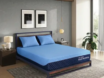 NEW! Blue Burrito Matress Twin Size! no packaging Pick up only