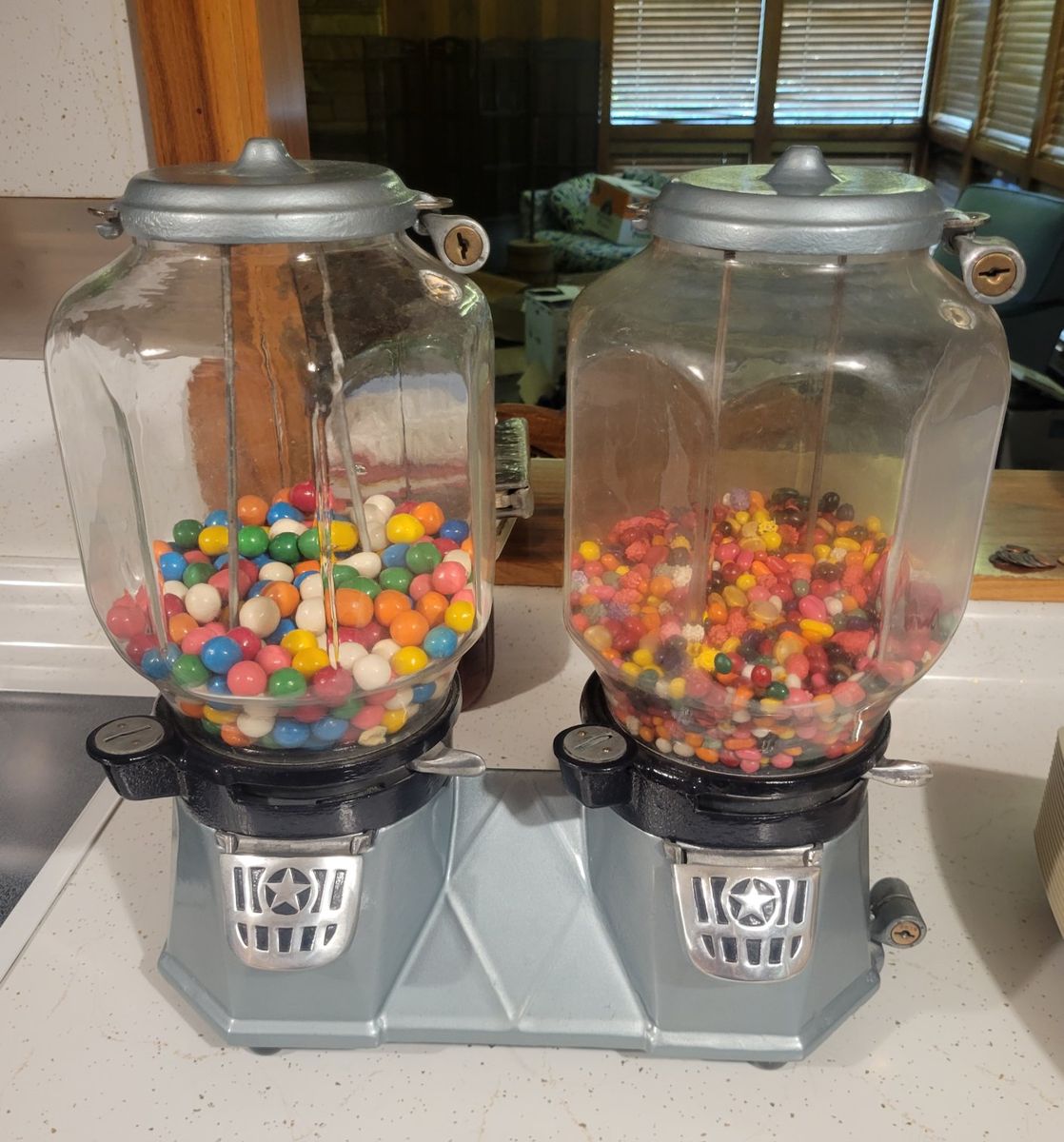 Vintage Double Bubble Gum and Candy Vending Machine