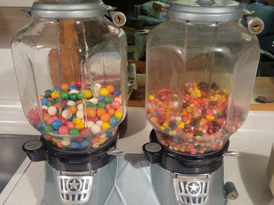 Vintage Double Bubble Gum and Candy Vending Machine