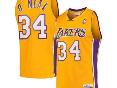 Shaquille O'Neal #34 | 3XL* | Los Angeles Lakers Swingman Jersey | Gold | MOJ084