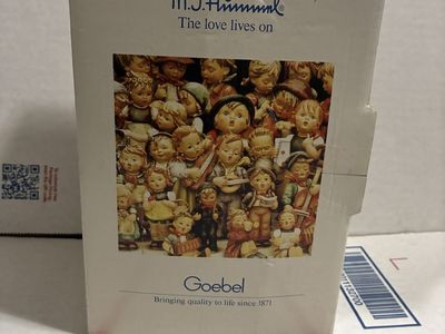 Goebel M.J. Hummel "Little Nurse" Figurine #312, 1955 TMK 2, Girl with Baby Carriage