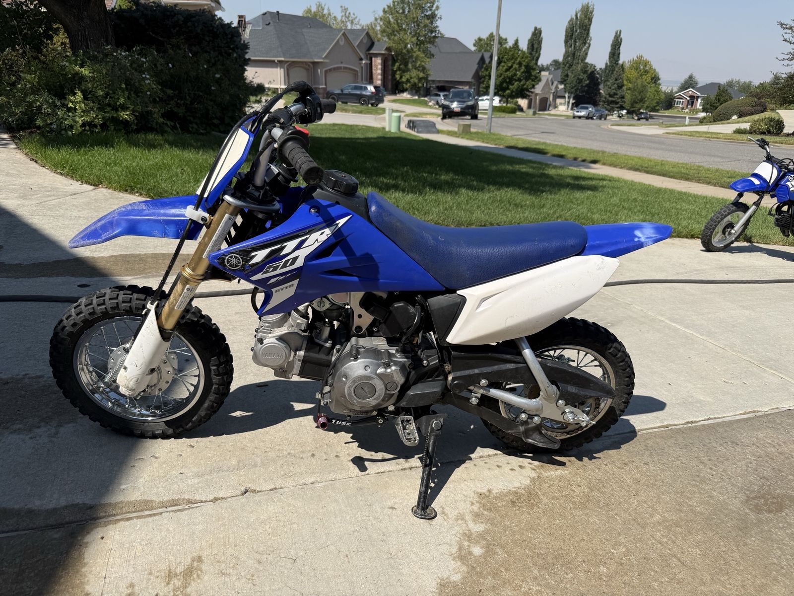 Yamaha TT-R 50 Dirt Bike - Blue and White Off-Road Youth Motorcycle