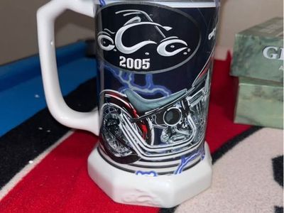2005 OCC Orange County Choppers New York Motorcycle Ceramic Beer Stein Mug Collectible