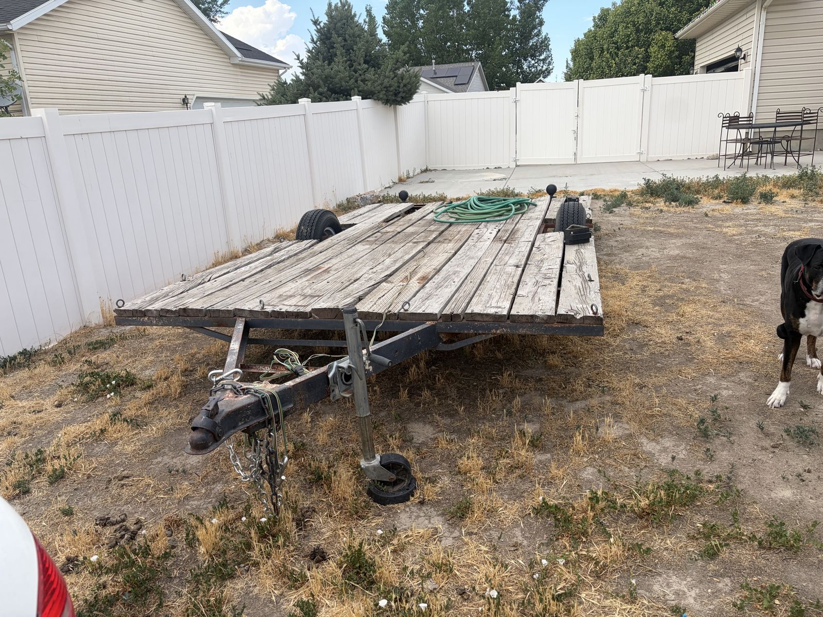 Used Utility Trailer - Motorcycle/ATV Hauler, Needs Minor Repairs, Good Tires, Temporary Lights Included