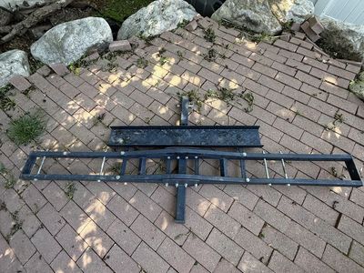 Heavy-Duty Steel Motorcycle Dirt Bike Hitch Mount Carrier Rack With Loading Ramp