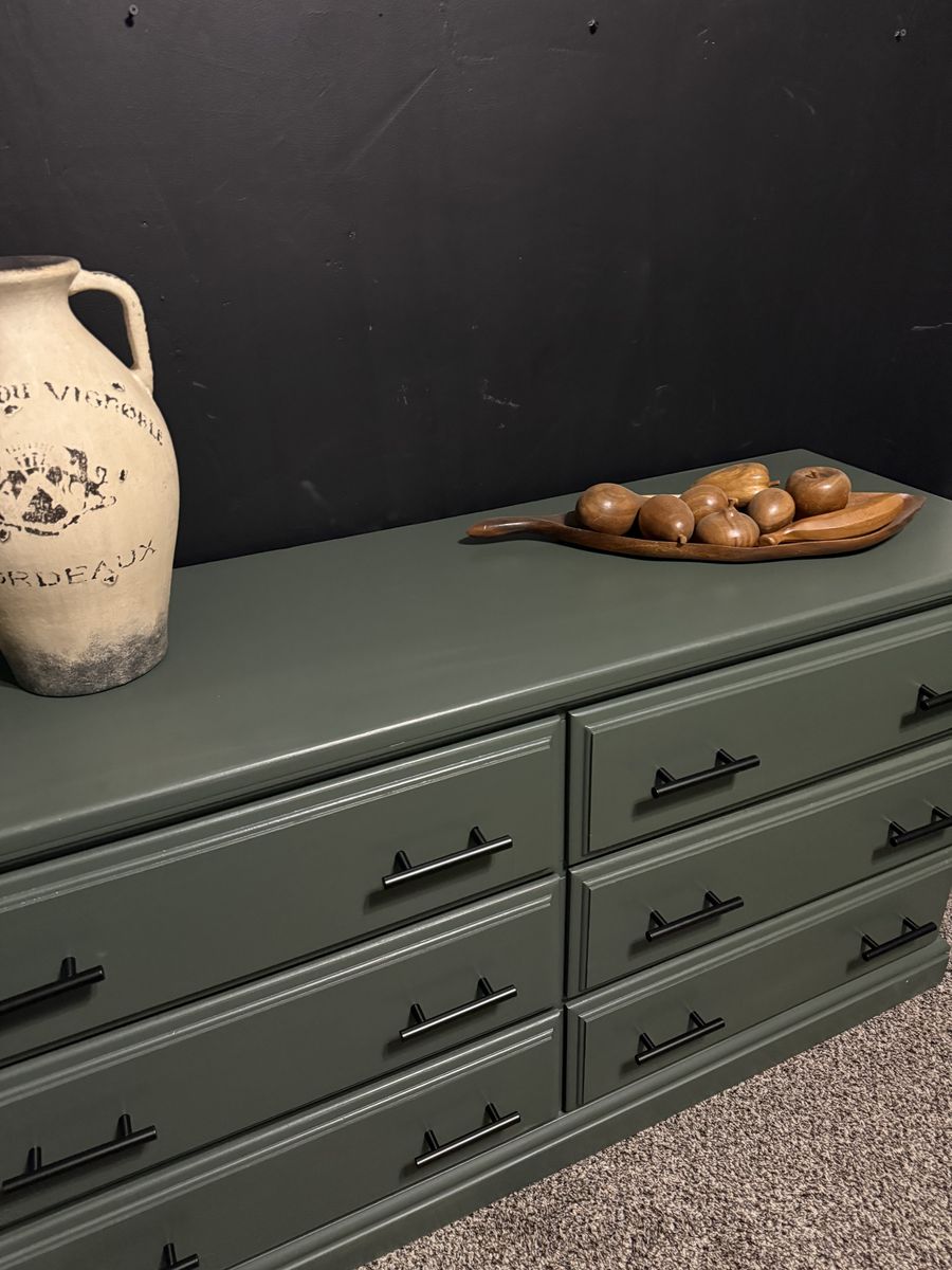 Dark Green Wooden Dresser