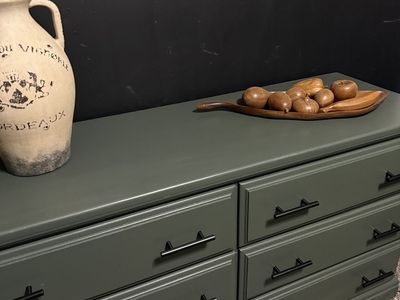 Dark Green Wooden Dresser