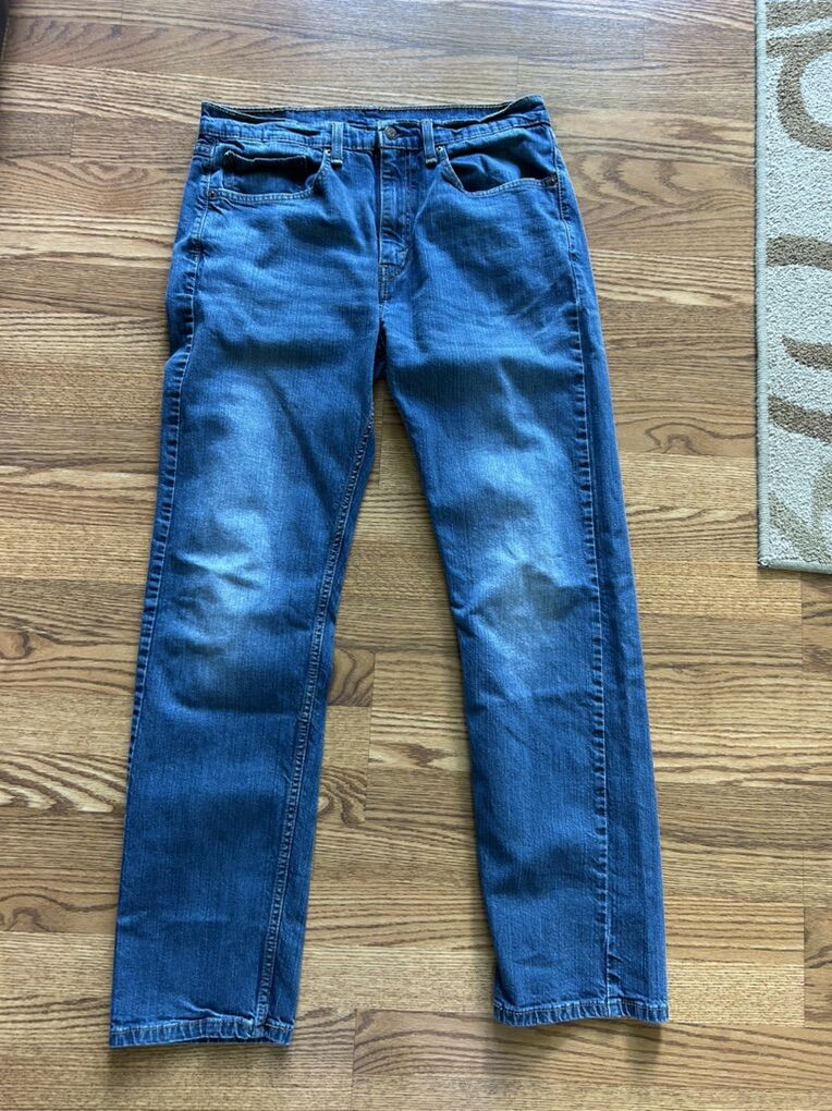 Levi's 505 W 34 L 34 Medium Blue Denim Jeans