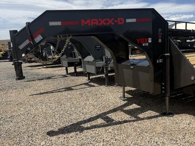 8.5x32 Maxx-D YDX Gooseneck Hydraulic Dovetail Equipment Trailer - 30K GVWR - 15K Axles, HDSS (Hutch) Suspension, Hydraulic Disc