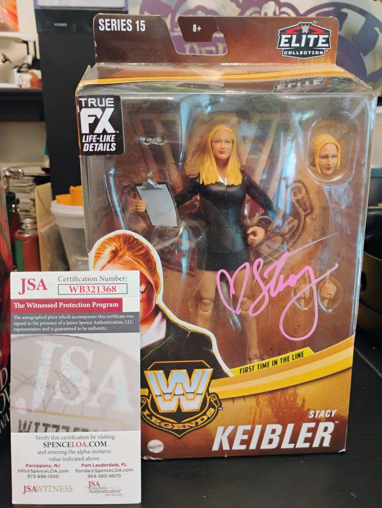 Stacy Keibler WWE Legends Elite Collection Series 15 Signed Action Figure JSA