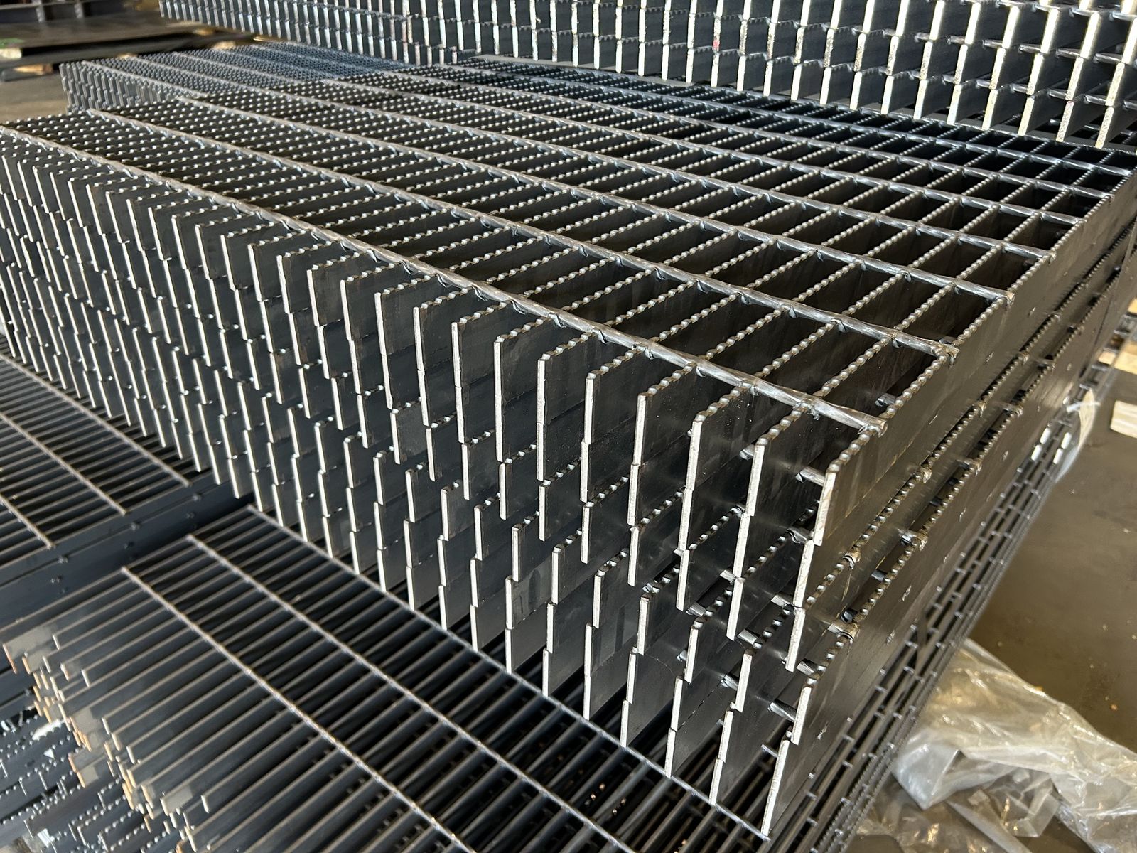Steel Bar Grating In Stock! Serrated Steel 1-1/2" x 3/16" x 36" x 240" - $799.00 each