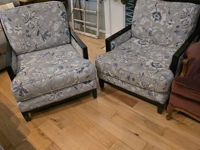 floral pattern chairs