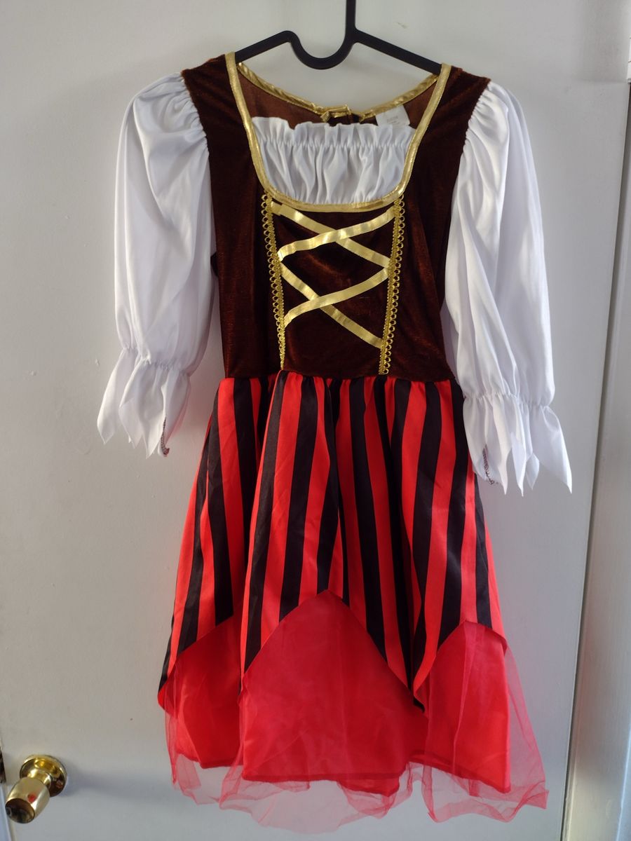 Pirate Buccaneer Girl Costume Size 7-9