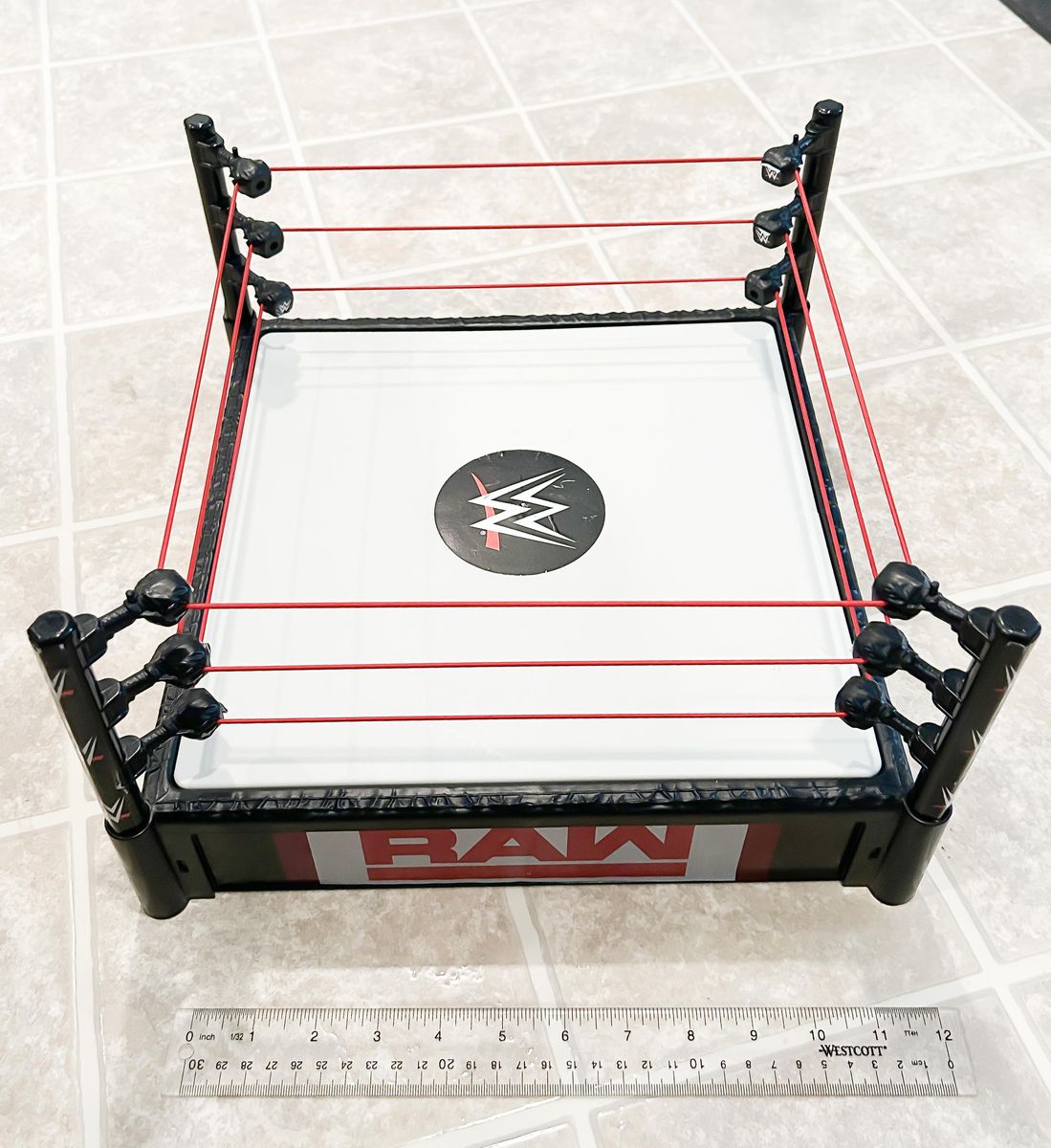 WWE Raw Superstar Ring Toy - Has small crack