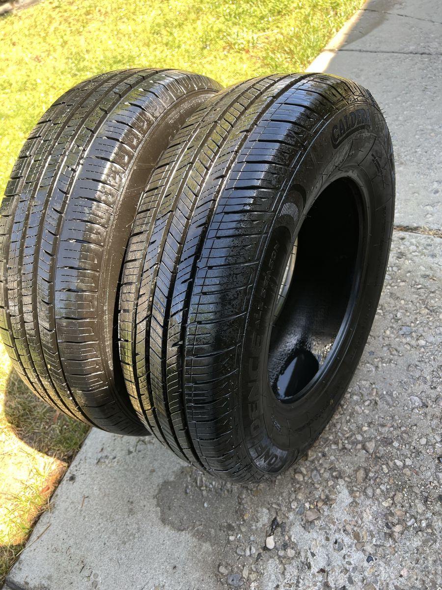 2 tires 205/70R15 they have like 90% tread