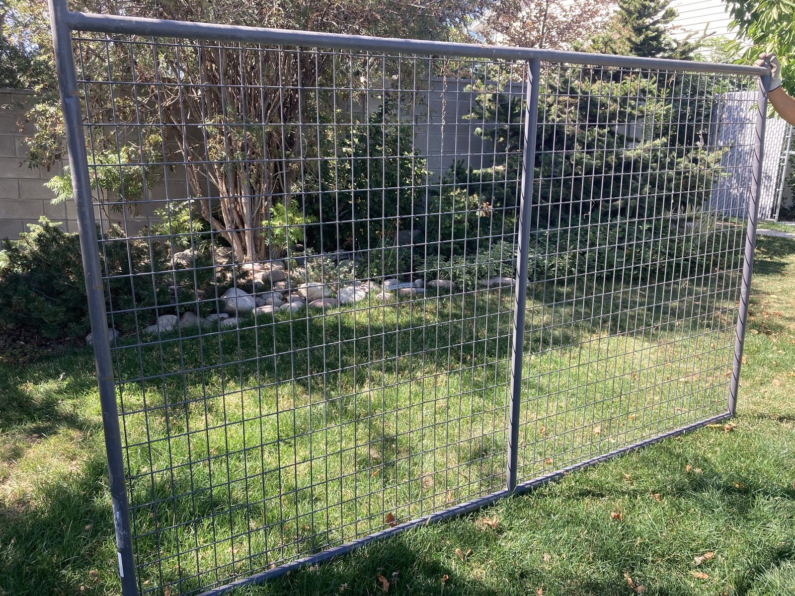 6x10 Large Galvanized Steel Mesh Fence Panel