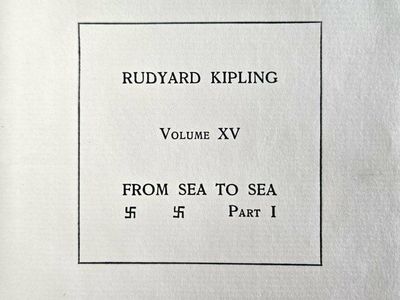 1900 Rudyard Kipling FROM SEA TO SEA Part 1 Outward Bound Edition Vol XV Scribners