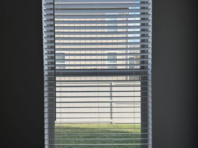 Faux Wood Cordless White Blinds